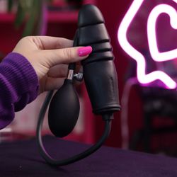 Plug Anal Silicone Inflável - 16.5 x 4.3 - Quero Vibrar