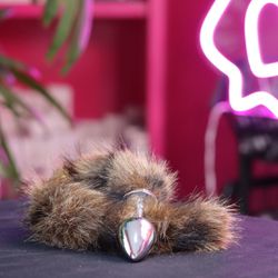 Plug Anal Rabo De Raposa - Marrom 40 Cm Tamanho m - Quero Vibrar