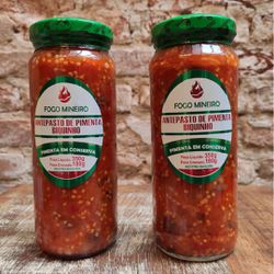 Antepasto de Pimenta Biquinho Fogo Mineiro 350 gra... - Vim da Canastra
