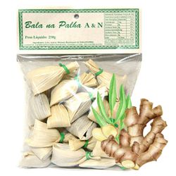 Bala na Palha A e N 250 gramas sabor Gengibre - Vim da Canastra