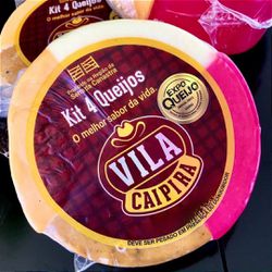 Queijo Napolitano Kit quatro queijos Vila Caipira - Vim da Canastra