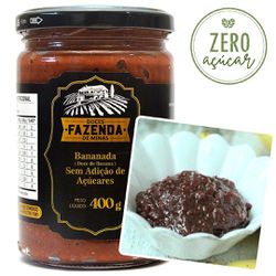 Bananada Zero Açúcar Doces Fazenda de Minas 400g - Vim da Canastra
