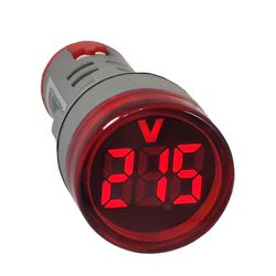 VOLTIMETRO DIGITAL 22MM VERM. AD22-22VS-R 20/500V ... - Rabelo Materiais Para Construção