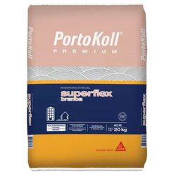 ARGAMASSA SUPERFLEX ACIII 20KG BRANCO PORTOKOLL - Rabelo Materiais Para Construção