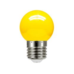 LÂMPADA LED BOLINHA AMARELA 1W 220V 4542 TASCHIBRA - Rabelo Materiais Para Construção