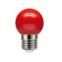 LÂMPADA LED BOLINHA VERMELHA 1W 220V 4548 TASCHIBR... - Rabelo Materiais Para Construção