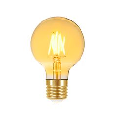 LÂMPADA LED ÂMBAR FILAMENTO VINTAGE GLOBO G80 4W 2... - Rabelo Materiais Para Construção