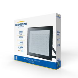 REFLETOR LED PLAY ALUM.100W BIV. 6500K BLUMENAU - Rabelo Materiais Para Construção