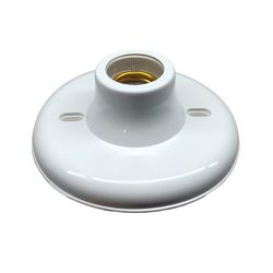 PLAFON PVC SOQUETE PORCELANA E-27 BRANCO 1130004 B... - Rabelo Materiais Para Construção