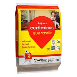 REJUNTE CERÂMICA PACOTE 1 KG QUARTZOLIT - Rabelo Materiais Para Construção