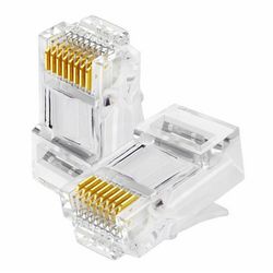 CONECTOR PARA CABO DE REDE RJ45 CAT6 062-0046 5+ - Rabelo Materiais Para Construção