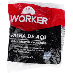 PALHA DE AÇO Nº 2 103055 WORKER - Rabelo Materiais Para Construção