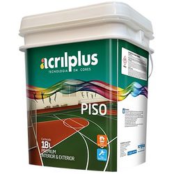 TINTA PISO FLEX AZUL 18 LTS ACRILPLUS - Rabelo Materiais Para Construção