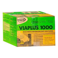 IMPERMEABILIZANTE VIAPLUS 1000 CONJUNTO CAIXA 18KG... - Rabelo Materiais Para Construção