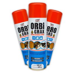 GRAXA SPRAY BRANCA USO GERAL 209GR 300ML 1539 ORBI - Rabelo Materiais Para Construção