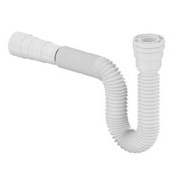 SIFÃO SANFONADO UNIVERSAL SIMPLES 66CM BRANCO 2691... - Rabelo Materiais Para Construção