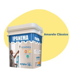 TINTA ECONÔMICA IPANEMA AMARELO CLÁSSICO 18 LITROS... - Rabelo Materiais Para Construção