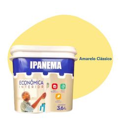 TINTA ECONÔMICA IPANEMA AMARELO CLÁSSICO 3,6 LITRO... - Rabelo Materiais Para Construção