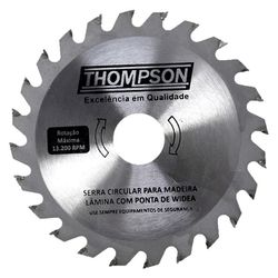 DISCO DE SERRA CIRCULAR 9.1/4 24D THOMPSON - Rabelo Materiais Para Construção