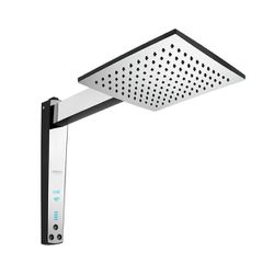 CHUVEIRO ACQUA CENTURY DIGITAL BLACK/CROMADO 7500W... - Rabelo Materiais Para Construção