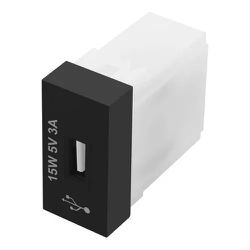 TOMADA MÓDULO USB HABITAT BLACK BIVOLT 15W 5V 3A 4... - Rabelo Materiais Para Construção