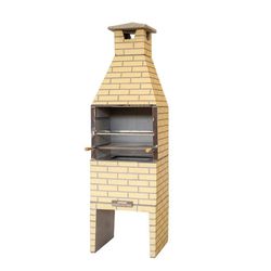 CHURRASQUEIRA (P. M.) TIJOLINHO DECORADA 65X50CM L... - Rabelo Materiais Para Construção