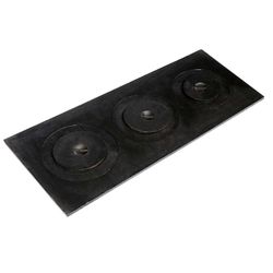CHAPA PARA FOGÃO 3 FUROS (68,5X26X29,5) 000986 FUS... - Rabelo Materiais Para Construção
