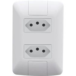 CONJUNTO ARIA 2 TOMADAS 2P+T 10A 250V 57241/065 TR... - Rabelo Materiais Para Construção