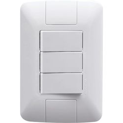 CONJUNTO ARIA 3 INTERRUPTOR SIMPLES 6A 250V 57241/... - Rabelo Materiais Para Construção