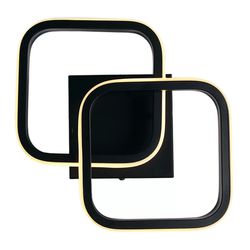 PLAFON LED VILLAGE SQUARE 10W 3000K BIVOLT PRETO T... - Rabelo Materiais Para Construção