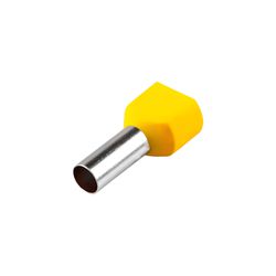 TERMINAL PRE-ISOLADO TIPO TUBULAR DUPLO AMARELO 6,... - Rabelo Materiais Para Construção
