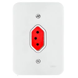 TOMADA POLLAR VERM. 2P+T 20A 250V BRANCO 1901376 R... - Rabelo Materiais Para Construção