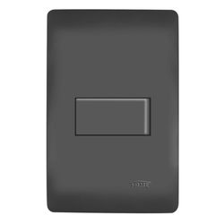 INTERRUPTOR SIMPLES HABITAT BLACK 16A 250V 4046 FA... - Rabelo Materiais Para Construção