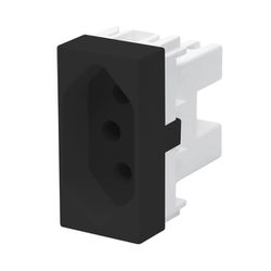 TOMADA MÓDULO HABITAT BLACK PADRÃO 2P+T 10A 250V 4... - Rabelo Materiais Para Construção