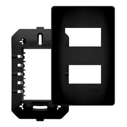 PLACA HABITAT BLACK COM SUPORTE 2 MÓDULO DISTANCIA... - Rabelo Materiais Para Construção