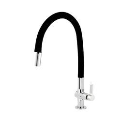 TORNEIRA COZINHA BANCADA MONREAL FLEX BLACK 1/4V 5... - Rabelo Materiais Para Construção