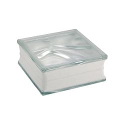 TIJOLO DE VIDRO CLEAR WAVE TRANSPARENTE 19X19X8CM ... - Rabelo Materiais Para Construção