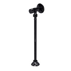 VÁLVULA MICTÓRIO COM CANOPLA E FLEXÍVEL 30CM BLACK... - Rabelo Materiais Para Construção