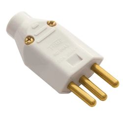 PLUG PADRÃO 2P+T 20A 250V CINZA 1730 FAME - Rabelo Materiais Para Construção