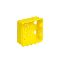 CAIXA DE LUZ PVC 4X4 AMARELA KRONA - Rabelo Materiais Para Construção