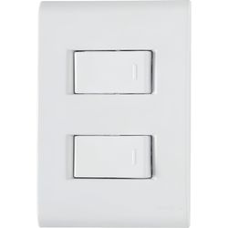 CONJUNTO LIZ 2 INTERRUPTORES SIMPLES 10A 250V 5717... - Rabelo Materiais Para Construção
