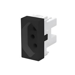 TOMADA MÓDULO HABITAT BLACK PADRÃO 2P+T 20A 250V 4... - Rabelo Materiais Para Construção