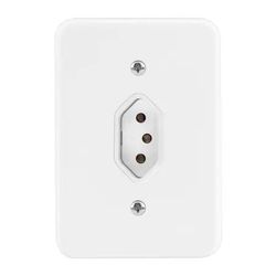 TOMADA POLLAR 2P+T 10A 250V BRANCO 1901.113 RADIAL - Rabelo Materiais Para Construção