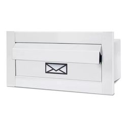 CAIXA DE CORRESPONDÊNCIA INOX PEQUENA 15X30CM BRAN... - Rabelo Materiais Para Construção