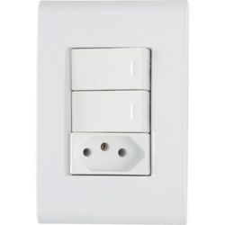 CONJUNTO LIZ 2 INTER. SIMPLES + TOMADA 2P+T 10A 25... - Rabelo Materiais Para Construção