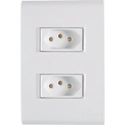 CONJUNTO LIZ 2 TOMADAS 2P+T 10A 250V 57170/265 TRA... - Rabelo Materiais Para Construção