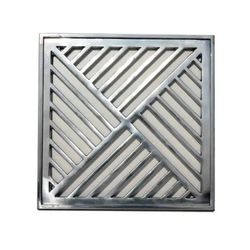 GRELHA RETA ALUMÍNIO POLIDO 30X30 13030 PRIME ALUM... - Rabelo Materiais Para Construção