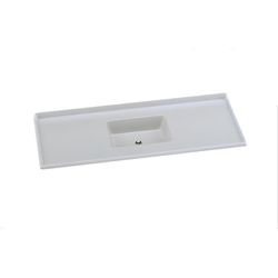 PIA SINTÉTICA STANDARD GRANITADA 140X50CM GELO A.J... - Rabelo Materiais Para Construção