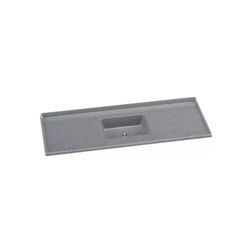 PIA SINTÉTICA STANDARD GRANITADA 150X50CM CINZA 50... - Rabelo Materiais Para Construção