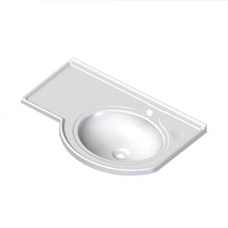 PIA RORALIT VIENA CURVO 64X45CM BRANCO 547502 A.J.... - Rabelo Materiais Para Construção